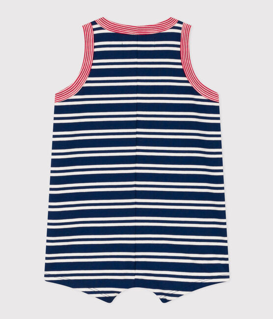 Tuta Petit Bateau X Snoopy in jersey leggero bebè blu MEDIEVAL/bianco MULTICO