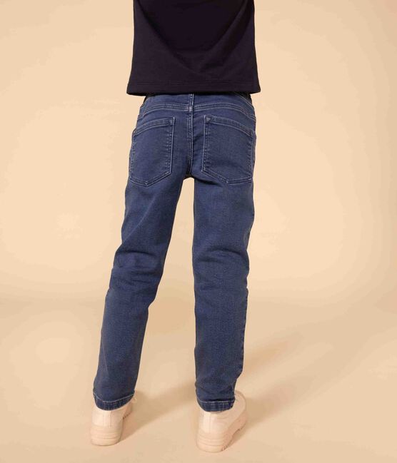 Pantalone regular bambino in denim blu BLEU DELAVE