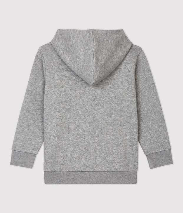 Felpa con cappuccio bambina/bambino grigio