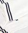 Blusa a maniche lunghe in popeline di cotone tinta unita bambina bianco ECUME