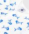 Dors bien sans pied en coton bianco/blu/multicolore