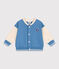 Giacca stile teddy in cotone color block neonato blu ALASKA/ AVALANCHE
