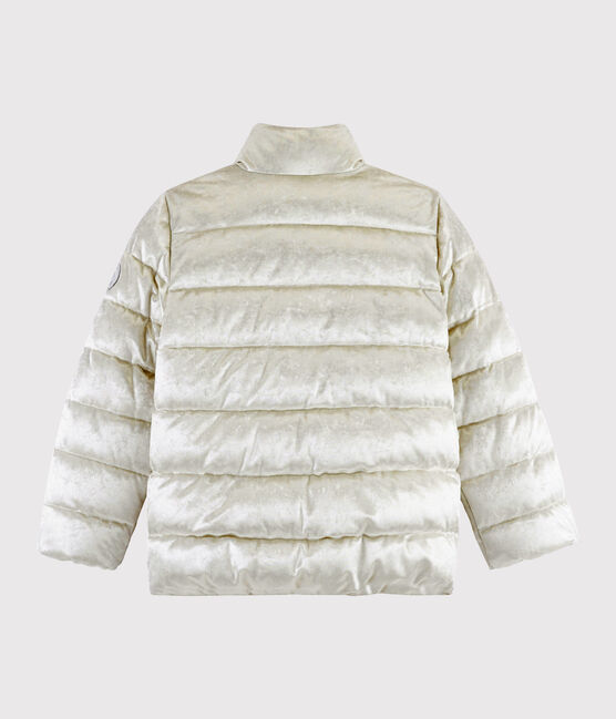 Piumino in velluto bambina grigio ARGENT