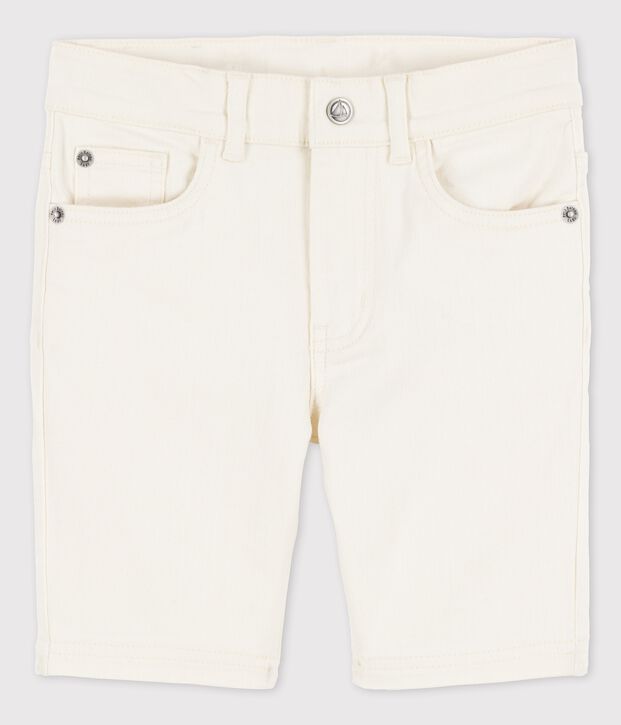 Bermuda in denim bambino ecru