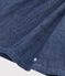 Gonna corta in denim tinta unita con motivo a stelle blu