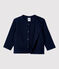 Camicia in garza di cotone biologico bebè blu SMOKING