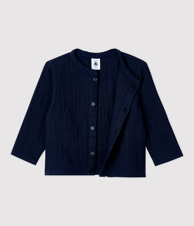 Camicia in garza di cotone biologico beb&egrave; SMOKING