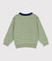 Pullover in cotone a righe bambino verde PALMERAIE/ AVALANCHE