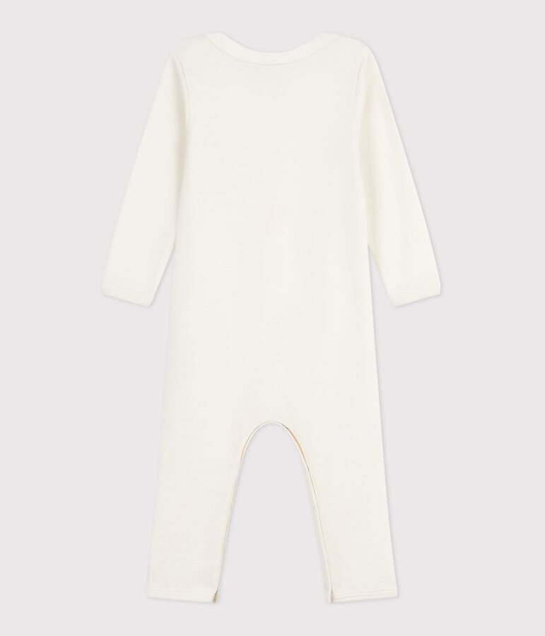 Body lungo in lana e cotone neonato beige