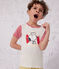 Pigiama corto Petit Bateau X Snoopy bambino unisex in cotone bianco MARSHMALLOW/bianco MULTICO