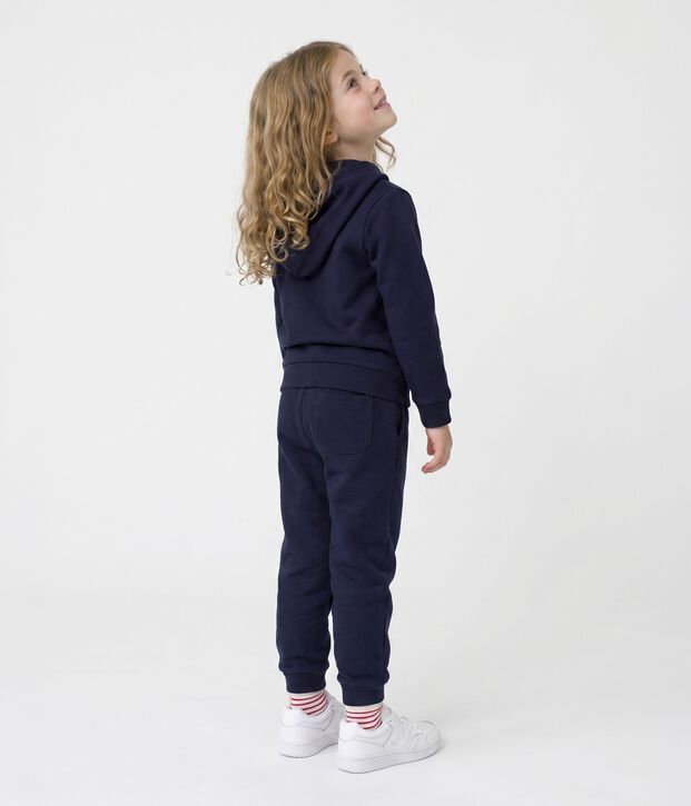 Felpa con cappuccio e zip in cotone per bambini SMOKING