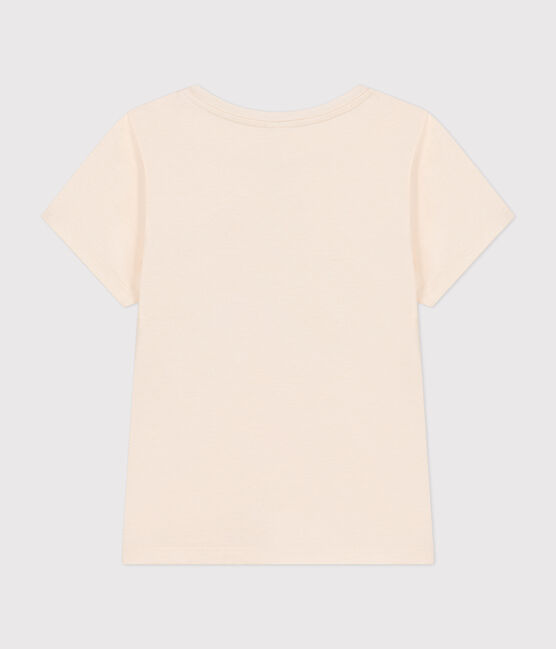 T-shirt a maniche corte in jersey bambina ecru AVALANCHE