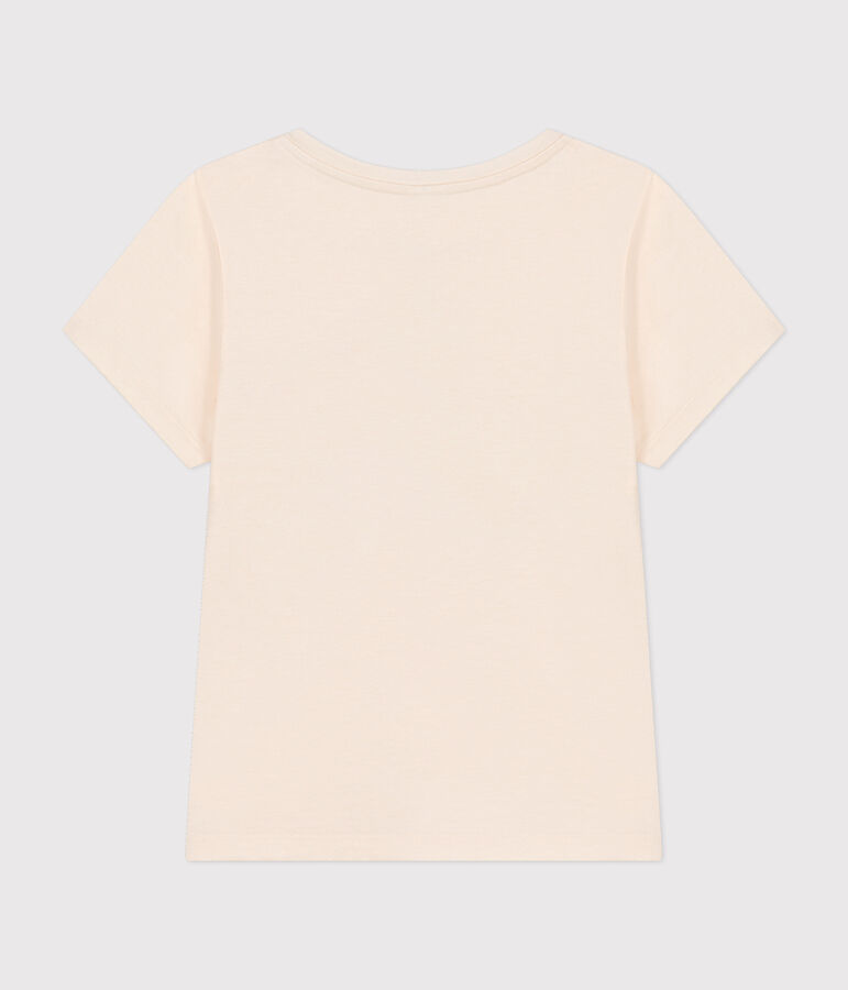T-shirt a maniche corte in jersey bambina ecru AVALANCHE