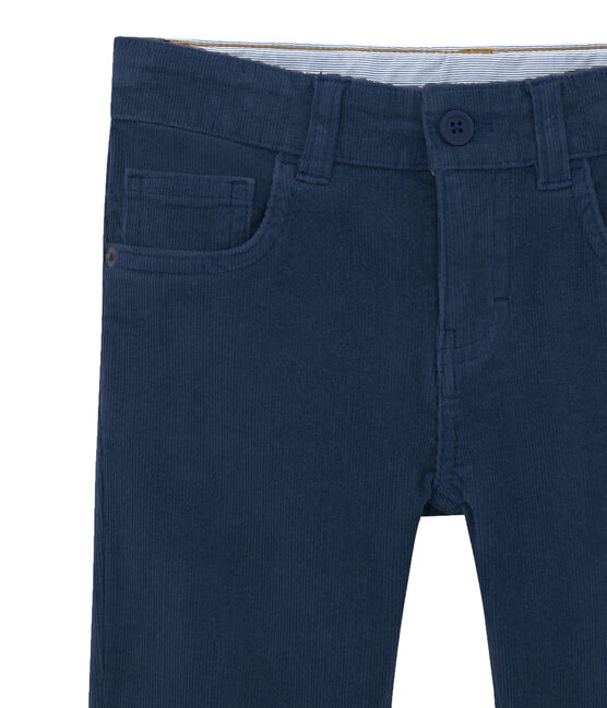 Pantalone per bambino in velluto blu SMOKING
