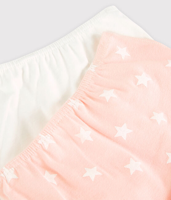 Confezione da 2 mutandine bambina fantasia stellata in cotone variante 1