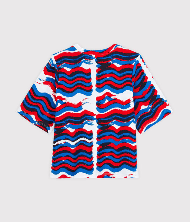 T-shirt riedizione Hy&egrave;res donna bianco/multicolore