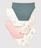 Confezione da 5 slip bambina in cotone variante 1