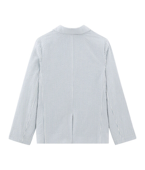 Giacca bambino blu FONTAINE/bianco MARSHMALLOW