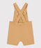 Salopette corta in denim colorato per bebè beige TOURONE