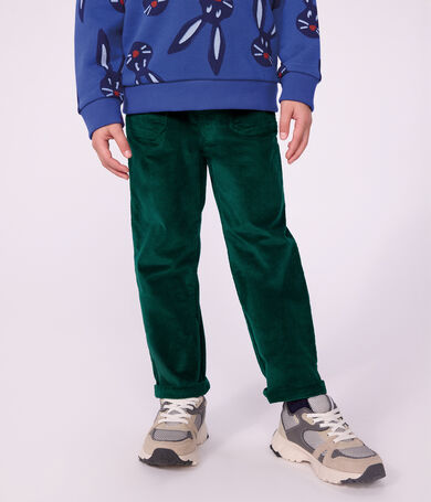 Pantaloni dritti in velluto bambino