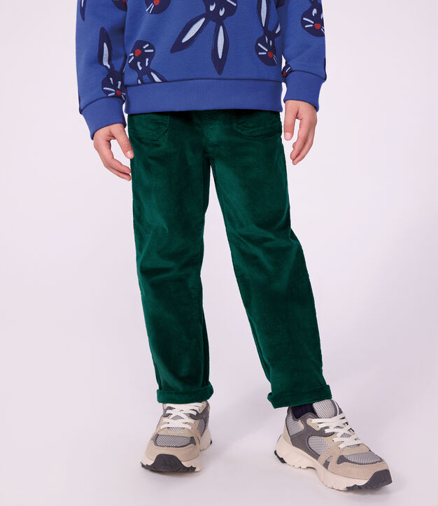 Pantaloni dritti in velluto bambino TREE