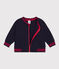 Letter jacket in jersey spesso per bebè blu SMOKING