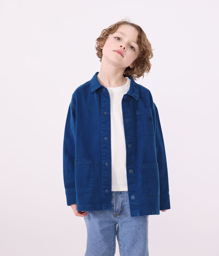 Giacca in denim bambino blu