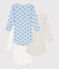 Set da 3 body a maniche lunghe in cotone con balena neonato variante 1
