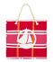 Borsa da spiaggia rosa GEISHA/bianco MULTICO