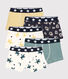Confezione da 5 boxer bambino in cotone