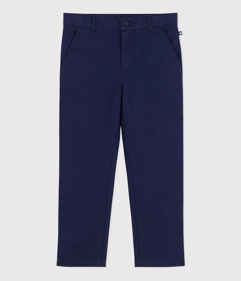 Pantaloni chino bambino blu