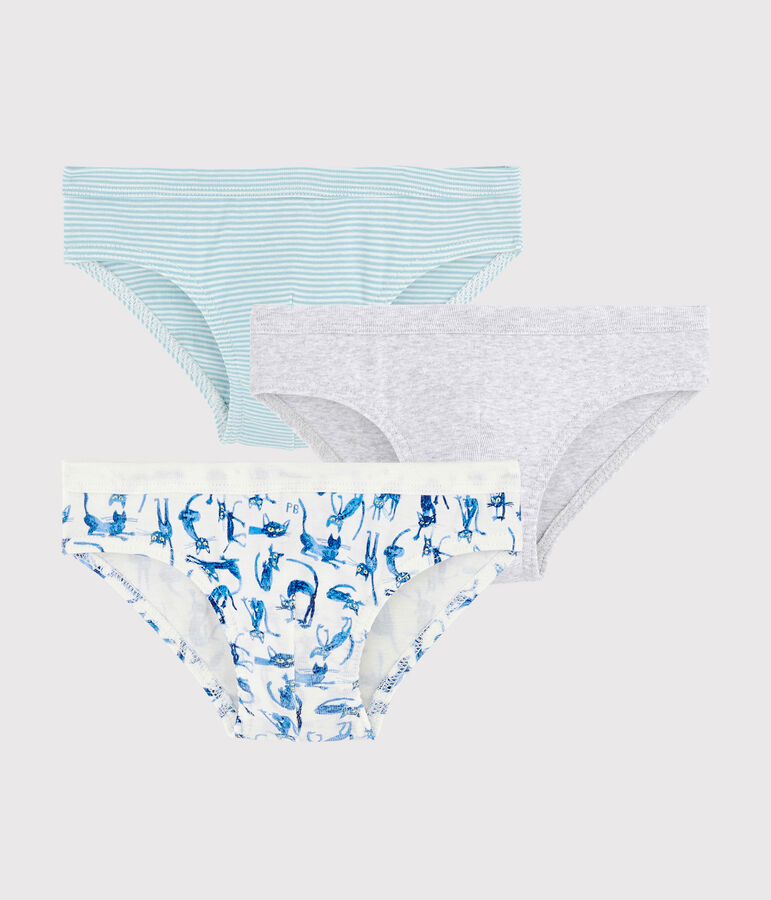 Confezione da 3 slip gatti bambino multicolore