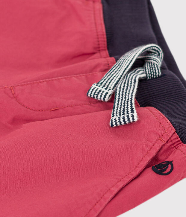 Bermuda in serge di cotone bambino rosa