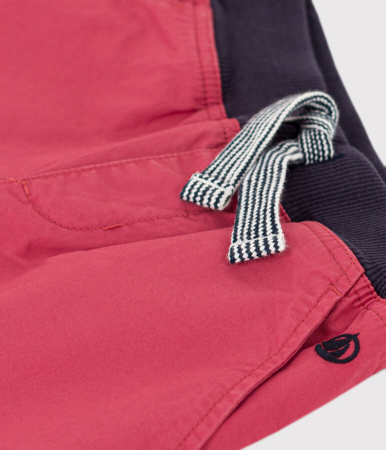 Bermuda in serge di cotone bambino rosa