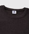 T-shirt girocollo iconica in cotone Donna grigio CITY CHINE