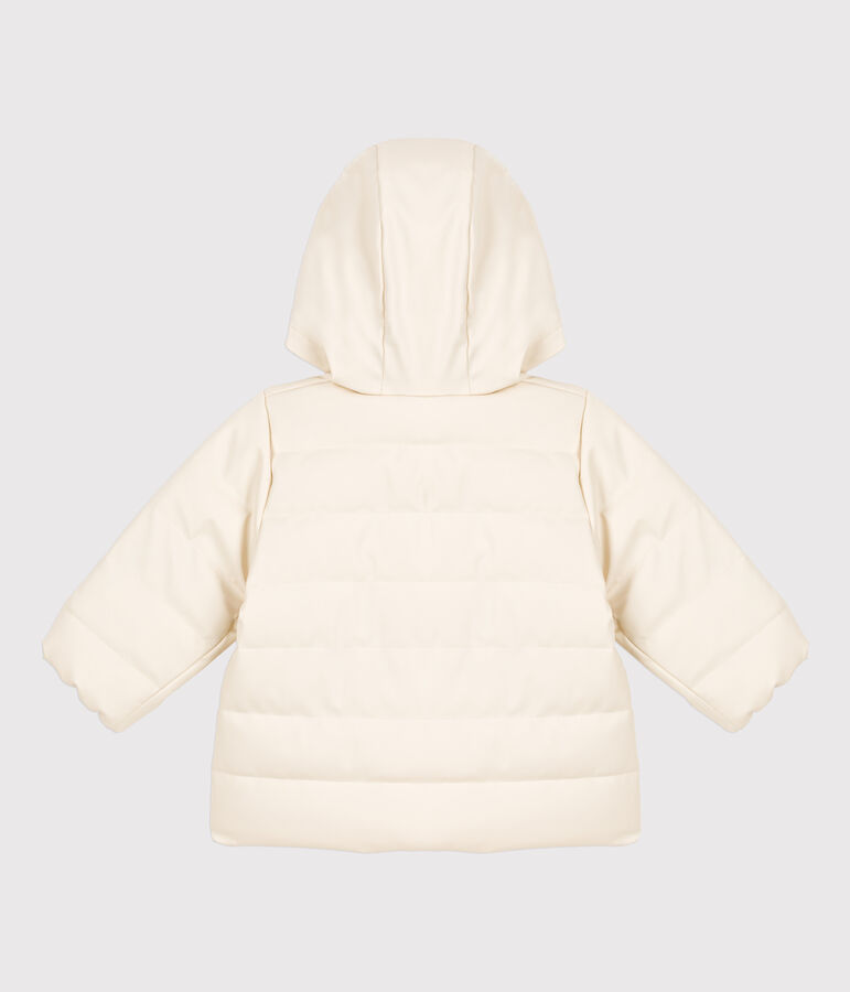 Piumino riciclato beb&egrave; ecru