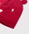 Cappellino in tricot bebè. rosso TERKUIT