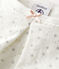 Pigiama stelle bambina in tubique bianco MARSHMALLOW/grigio ARGENT