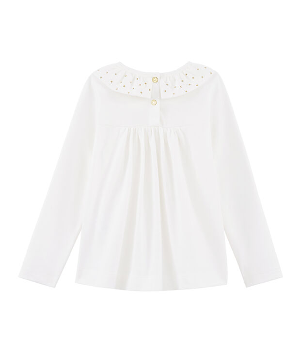 Blusa bambina bianco