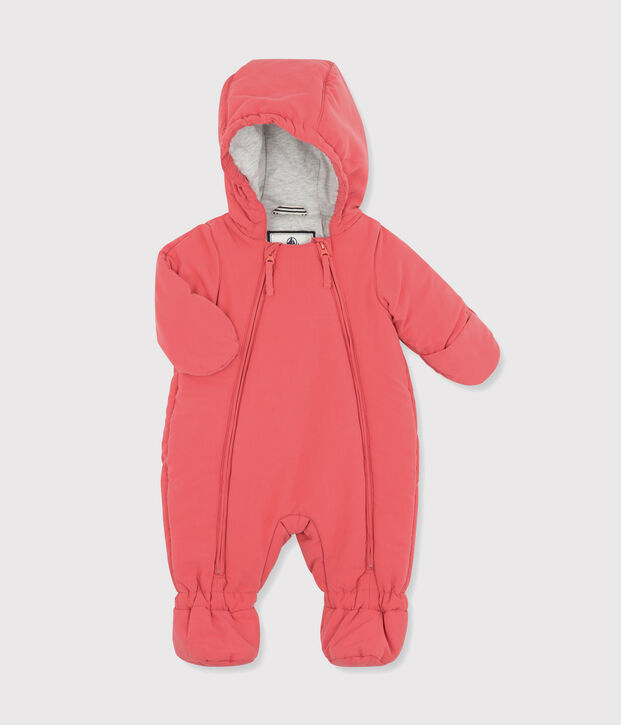 Tutina imbottita in microfibra per beb&egrave; femmina/maschio rosa