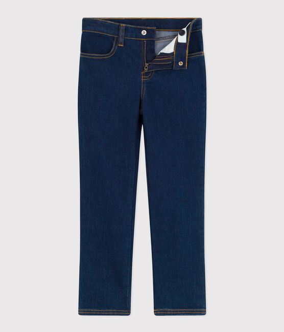 Pantaloni slim in denim bambina blu DENIM BRUT
