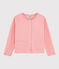 Cardigan in tubique bambina rosa GRETEL