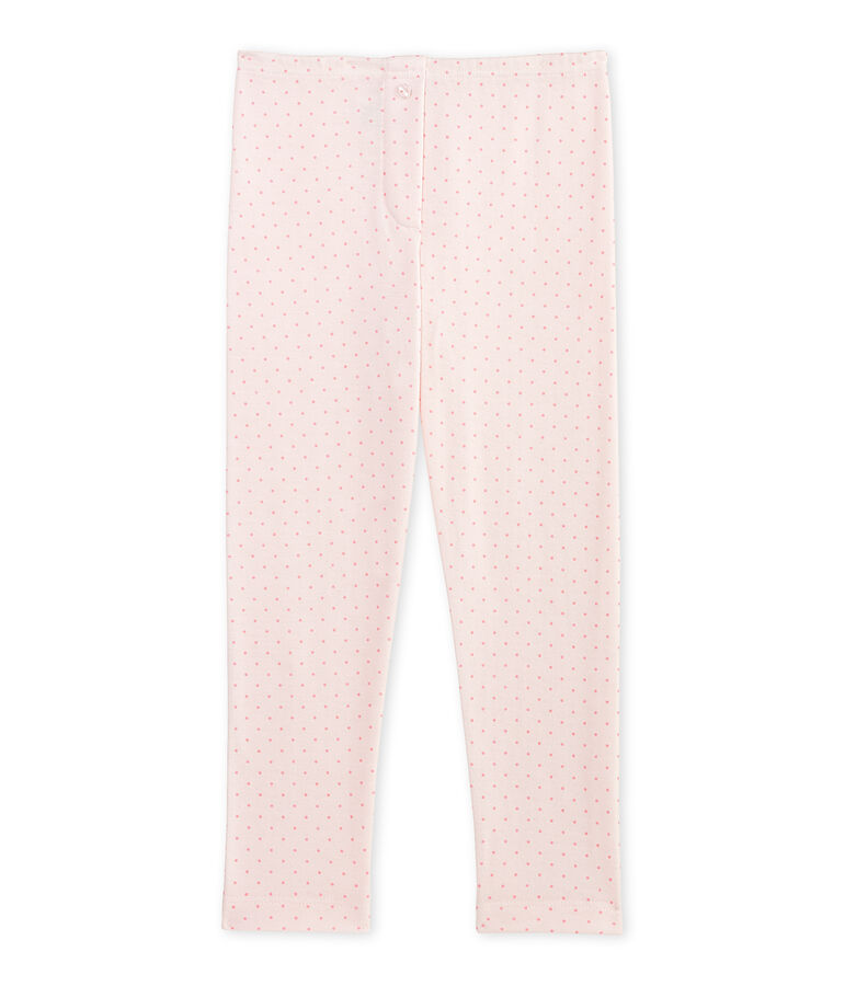 Legging bambina in lana e cotone rosa VIENNE/rosa GRETEL