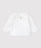 Cardigan bebè trapuntato in cotone biologico bianco MARSHMALLOW