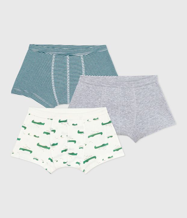 Set di boxer in cotone con stampa in vita bambino multicolore