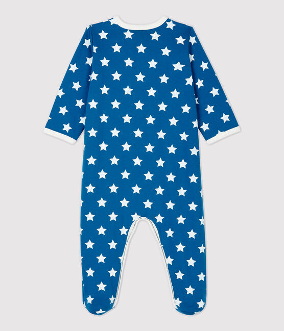 Tutina pigiama bebè fantasia a stelle in molleton di cotone biologico MALLARD+ECUME