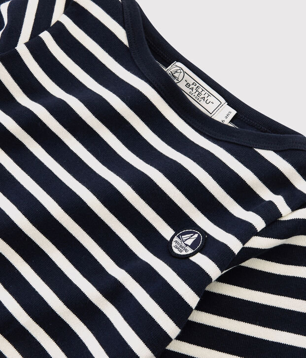 Marini&egrave;re in jersey bambina - bambino blu/bianco