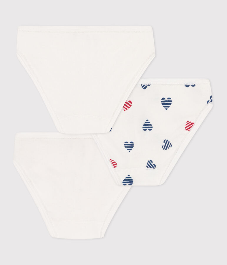 Set da 3 slip in cotone con cuori stampati bambino multicolore