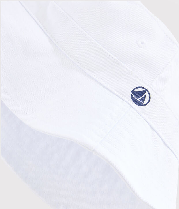 Bob in twill bambina - bambino bianco