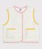 Gilet senza maniche in sherpa tinta unita bambino MILK